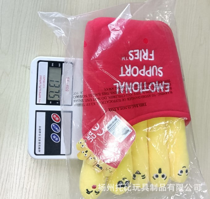 chips soft plush toy Emotional Support Fries plush toy simulation pillow simulaated soft bolster french fries doll like real food model